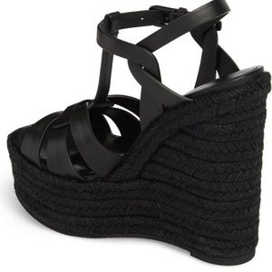 Saint Laurent Tribute Espadrille Wedge - NEW in box with dust bag.